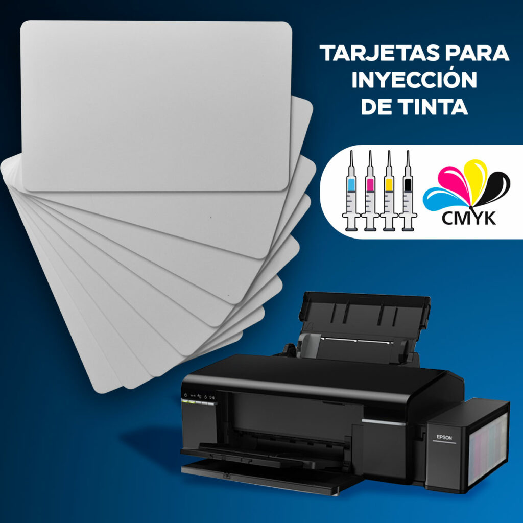 Tarjeta blancas para impresoras de inyección de tinta